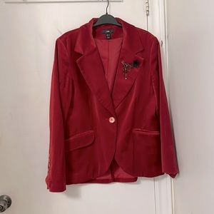H&M Red Velvet blazer